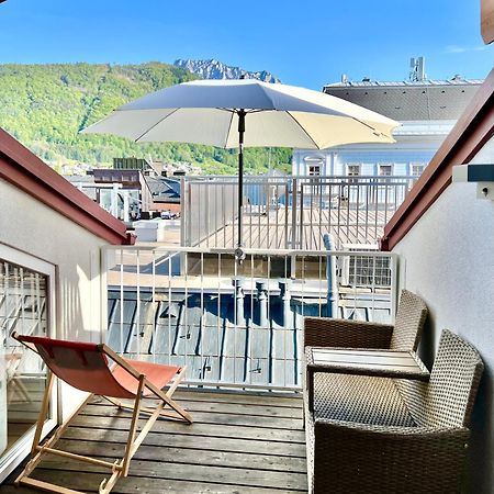 Ferienwohnung Gmunden Skyline Exterior foto